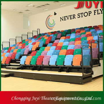 BLM-6211 indoor 4 seats plastic audience chairs 550mm width 4 seats plastic audience chairs